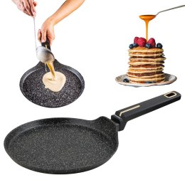 Patelnia do naleśników z powłoką marmurową 24cm KLAUSBERG KB-7964 Czarna