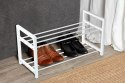 Półka na buty metalowa 2-poziomowa BIAŁA stojak regał organizer BRUNBESTE BB-3540