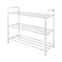 Półka na buty metalowa 3-poziomowa BIAŁA stojak regał organizer BRUNBESTE BB-1130