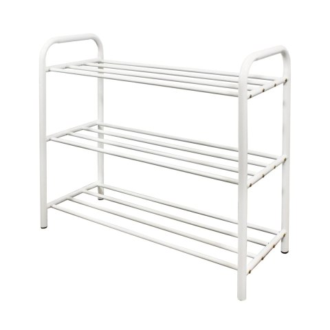 Półka na buty metalowa 3-poziomowa BIAŁA stojak regał organizer BRUNBESTE BB-1130