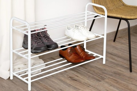 Półka na buty metalowa 3-poziomowa BIAŁA stojak regał organizer BRUNBESTE BB-1130