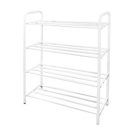 Półka na buty metalowa 4-poziomowa BIAŁA stojak regał organizer BRUNBESTE BB-3542