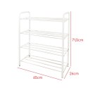 Półka na buty metalowa 4-poziomowa BIAŁA stojak regał organizer BRUNBESTE BB-3542