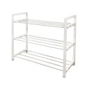 Półka na buty metalowa trzypoziomowa BIAŁA stojak regał organizer BRUNBESTE BB-3541