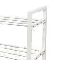 Półka na buty metalowa trzypoziomowa BIAŁA stojak regał organizer BRUNBESTE BB-3541