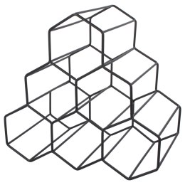 Stojak na butelki wina wino uchwyt organizer metalowy do 6 butelek BRUNBESTE BB-3417