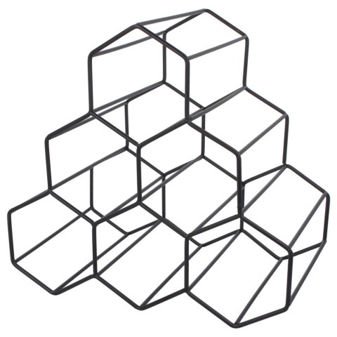 Stojak na butelki wina wino uchwyt organizer metalowy do 6 butelek BRUNBESTE BB-3417