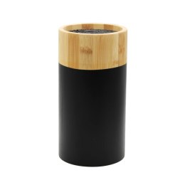 Stojak na noże bambusowy blok do noży pojemnik organizer czarny BRUNBESTE BB-3774