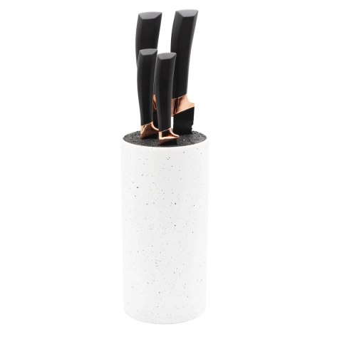 Stojak na noże do noży blok uniwersalny pojemnik organizer biały BRUNBESTE BB-3788