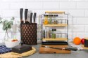 Stojak na noże kuchenne blok do noży pojemnik organizer brązowy BRUNBESTE BB-3769