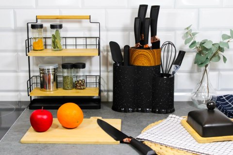 Stojak na noże przybory kuchenne potrójny organizer uniwersalny BRUNBESTE BB-3787