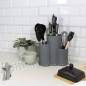 Stojak na noże przybory kuchenne potrójny uniwersalny szary BRUNBESTE BB-1778