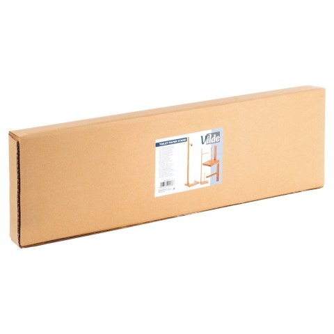 Stojak na papier toaletowy do łazienki drewniany 70cm VILDE 567039