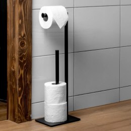 Stojak na papier toaletowy uchwyt do papieru toaletowego czarny BRUNBESTE BB-3432