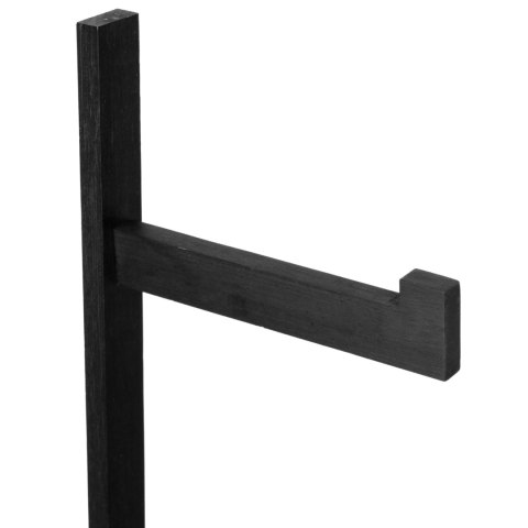 Stojak na papier toaletowy uchwyt wieszak do łazienki bambusowy czarny BRUNBESTE BB-2558