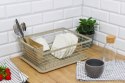 Suszarka do naczyń stojąca ociekacz 37x30.5x15cm metalowa beżowa BRUNBESTE BB-4028