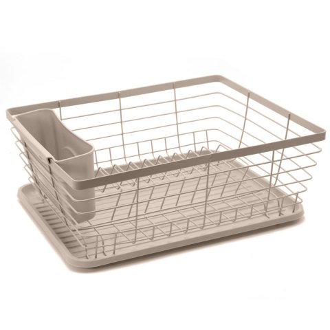 Suszarka do naczyń stojąca ociekacz 37x30.5x15cm metalowa beżowa BRUNBESTE BB-4028