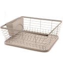 Suszarka do naczyń stojąca ociekacz 37x30.5x15cm metalowa beżowa BRUNBESTE BB-4028