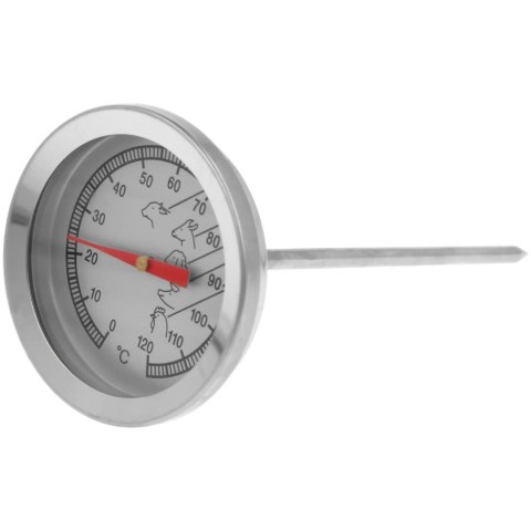 Termometr kuchenny do mięs mięsa szpilkowy do 120°C srebrny BRUNBESTE BB-3530