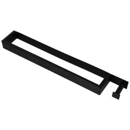 Wieszak uchwyt ścienny na ręczniki kuchenne łazienkowe na ścianę czarny BRUNBESTE BB-2606