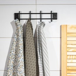 Wieszak uchwyt ścienny na ręczniki kuchenne łazienkowe ścierki czarny BRUNBESTE BB-2600