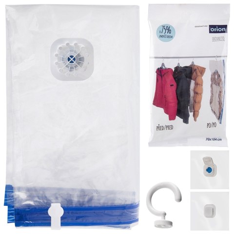Worek próżniowy na ubrania pościel z wieszakiem 70x104cm ORION 730751