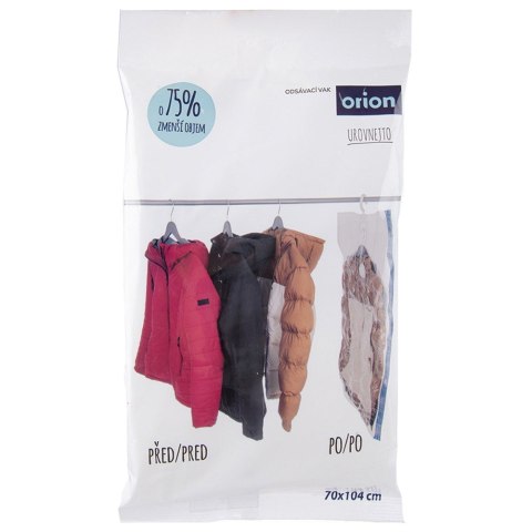 Worek próżniowy na ubrania pościel z wieszakiem 70x104cm ORION 730751