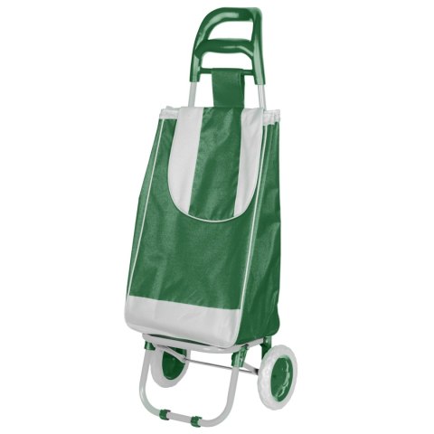 Wózek na zakupy na kółkach składany z dodatkową kieszenią koszyk BRUNBESTE BB-2080