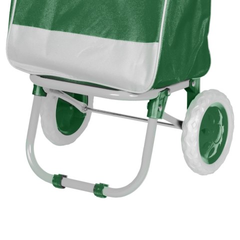 Wózek na zakupy na kółkach składany z dodatkową kieszenią koszyk BRUNBESTE BB-2080