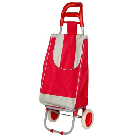 Wózek na zakupy na kółkach składany z dodatkową kieszenią koszyk BRUNBESTE BB-2080