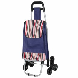 Wózek na zakupy na kółkach składany z dodatkową kieszenią torba BRUNBESTE BB-2060