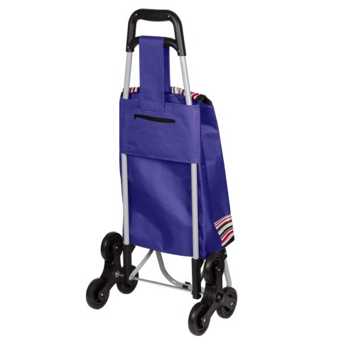 Wózek na zakupy na kółkach składany z dodatkową kieszenią torba BRUNBESTE BB-2060