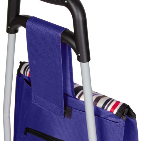 Wózek na zakupy na kółkach składany z dodatkową kieszenią torba BRUNBESTE BB-2060