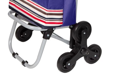 Wózek na zakupy na kółkach składany z dodatkową kieszenią torba BRUNBESTE BB-2060