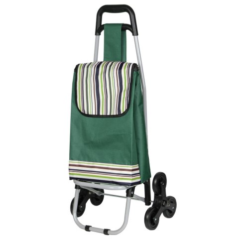 Wózek na zakupy na kółkach składany z dodatkową kieszenią torba BRUNBESTE BB-2060