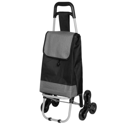 Wózek na zakupy na kółkach składany z dodatkową kieszenią torba BRUNBESTE BB-2060