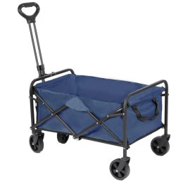 Wózek transportowy ogrodowy plażowy na zakupy na kółkach składany granatowy BRUNBESTE BB-2044