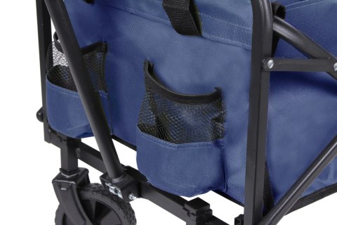 Wózek transportowy ogrodowy plażowy na zakupy na kółkach składany granatowy BRUNBESTE BB-2044