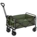 Wózek transportowy ogrodowy plażowy na zakupy na kółkach składany zielony BRUNBESTE BB-2043