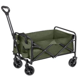 Wózek transportowy ogrodowy plażowy na zakupy na kółkach składany zielony BRUNBESTE BB-2043