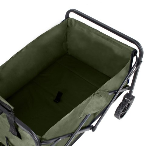 Wózek transportowy ogrodowy plażowy na zakupy na kółkach składany zielony BRUNBESTE BB-2043