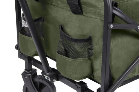 Wózek transportowy ogrodowy plażowy na zakupy na kółkach składany zielony BRUNBESTE BB-2043