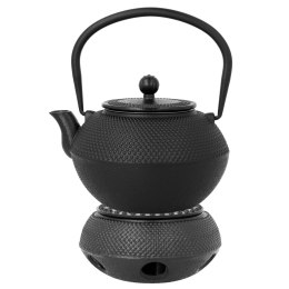 Zaparzacz żeliwny z podgrzewaczem do herbaty ziół dzbanek 0.85L BRUNBESTE BB-2489
