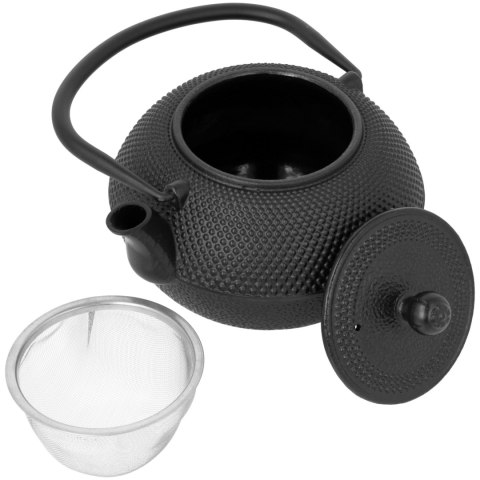 Zaparzacz żeliwny z podgrzewaczem do herbaty ziół dzbanek 0.85L BRUNBESTE BB-2489