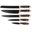 Zestaw noży kuchennych w bloku noże kuchenne komplet 6-ele BRUNBESTE BB-3798