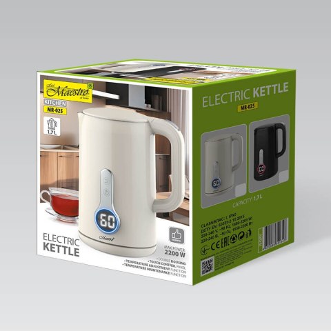 Czajnik elektryczny 1.7L 2200W MAESTRO MR-025-IVORY