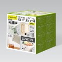 Czajnik elektryczny mały garnek podróżny 2w1 0.8L 600W beżowy MAESTRO MR-009-BEIGE