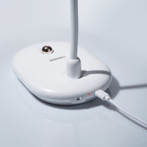 Lampka biurkowa na biurko nocna LED bezprzewodowa USB C z regulacją jasności TIROSS TS-2236