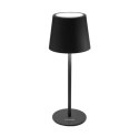 Lampka biurkowa na biurko nocna do sypialni dla dzieci akumulatorowa LED USB C dotykowa czarna TIROSS TS-2238