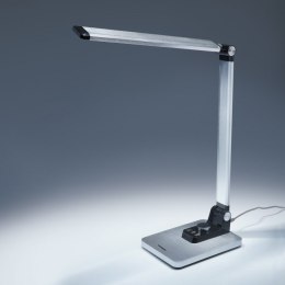 Lampka biurkowa nocna LED na biurko regulacja jasności dotykowa srebrna TIROSS TS-2240